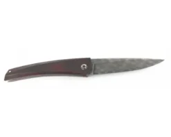 Chomilier - Damas Inox Zladinox, Platine Titane - Fibre de Carbone Noire et Rouge