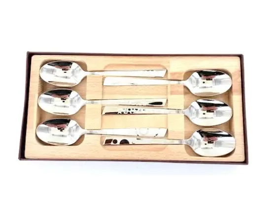 Coffret de 6 Cuillères café - Décors Maison