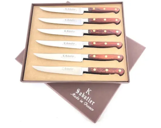 Coffret de 6 Steaks 13 cm - Manche stamina Authentique
