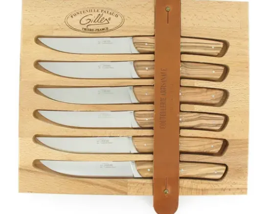Coffret de 6 Thiers Fontenille Pataud en Olivier