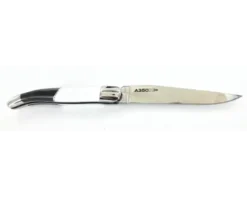 Couteau Laguiole Airbus Manche en Fibre de Carbone - Acrylique Blanc