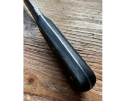 Cuisine 13 cm Carbone Manche bois noir Rivets Rosette - Ref 335
