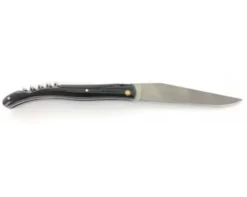 Design Beillonnet MOF - Laguiole 12 cm - Tire-bouchon - Corne de Buffle - Guilloché