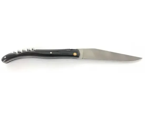 Design Beillonnet MOF - Laguiole 12 cm - Tire-bouchon - Corne de Buffle - Guilloché