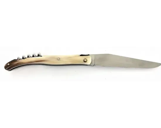 Design Beillonnet MOF - Laguiole 12 cm - Tire-bouchon - Corne Blonde
