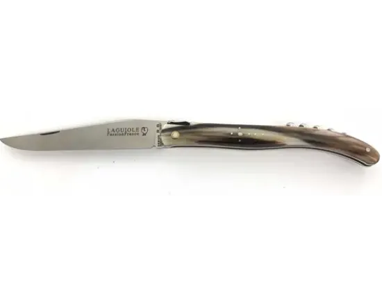 Design Beillonnet MOF - Laguiole 12 cm - Tire-bouchon - Corne Blonde