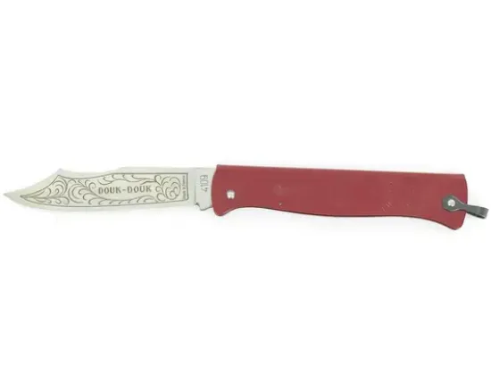Douk Douk 200 Inox - Manche Acier Couleur ROUGE