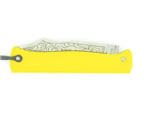 Douk Douk 200 Inox - Manche Acier Couleur JAUNE