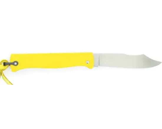 Douk Douk 200 Inox - Manche Acier Couleur JAUNE - GAINE CUIR