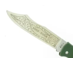 Douk Douk 200 Inox - Manche Acier Couleur VERT - GAINE CUIR