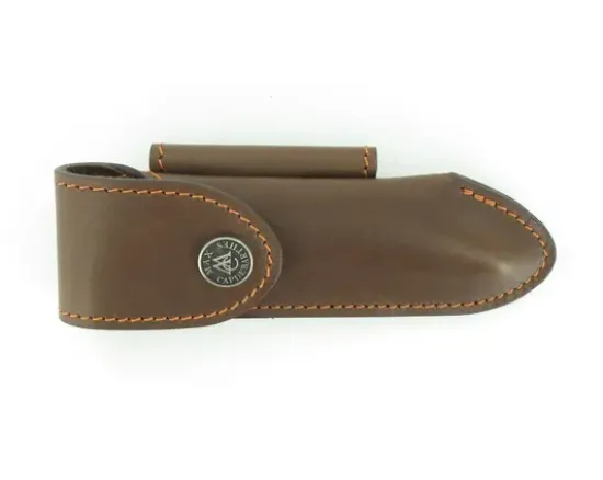 Etui Cuir Laguiole Tradition 13 cm Marron