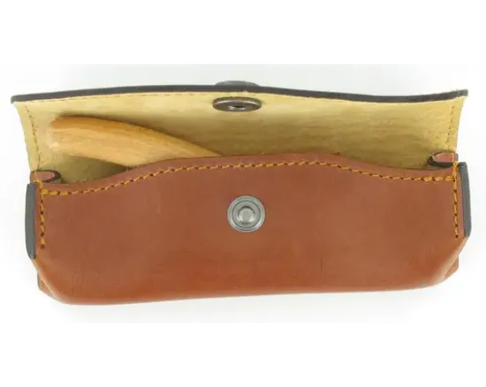 Etui Cuir Provencal 12 - 13 cm Cognac Maya