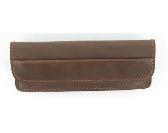 Etui Cuir Tendance 13 cm Marron