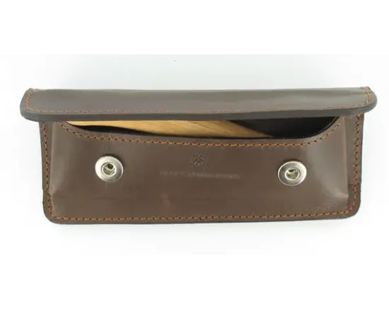 Etui Cuir Tendance 13 cm Marron