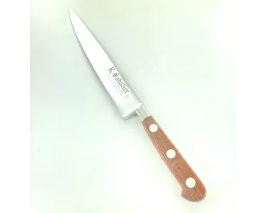 Filet de Sole 20 cm - Bois naturel palissandre - Rivets Aluminium - Ref 433