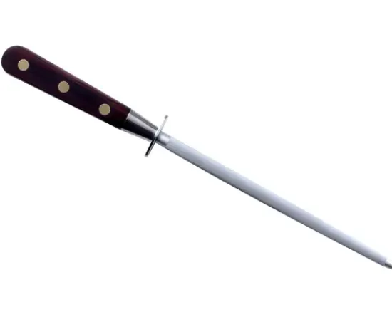 Fusil Rond 20 cm - Embase Forgée - Manche Stamina - Rivets Laiton