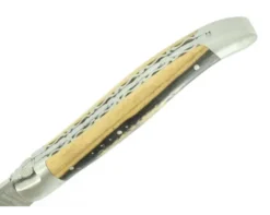 Laguiole 12 cm - double platines - Ebène Royal - 2 mitres