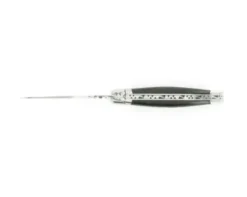 Laguiole 10 cm Fleur de Diamant - Ebène - 2 mitres