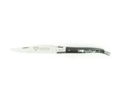 Laguiole 10 cm Fleur de Diamant - Ebène - 2 mitres