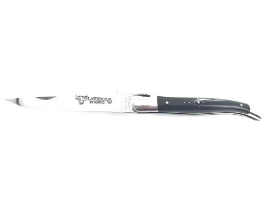 Laguiole 12 cm Franc-Maçon - Buffle Poli - 2 mitres