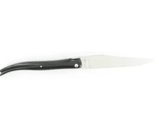 Laguiole 12 cm Guillochage Damier - Buffle - Plein Manche
