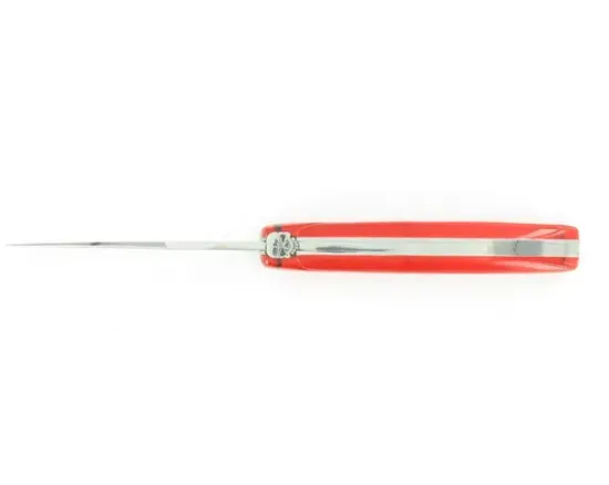 Laguiole 11 cm - manche Acrylique Rouge - tête de mort
