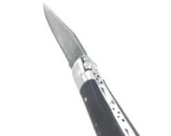 Laguiole 12 cm 2 mitres Damas Japonais Ebène