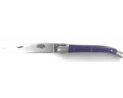 Laguiole 9 cm - 2 mitres - Tissu Compressé Violet