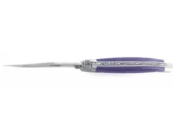 Laguiole 9 cm - 2 mitres - Tissu Compressé Violet