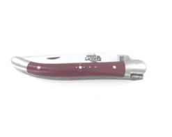Laguiole 9 cm - 2 mitres - Tissu Compressé Rouge