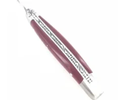 Laguiole 9 cm - 2 mitres - Tissu Compressé Rouge