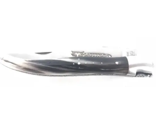 Laguiole 12 cm - Mouche Bourdon Travaillé - Pointe de Corne - 1 mitre