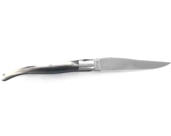 Laguiole 12 cm - Mouche Bourdon Travaillé - Pointe de Corne - 1 mitre