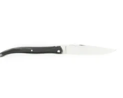 Laguiole 12 cm - Plein Manche Buffle - Ressort, Platine et lame ciselés