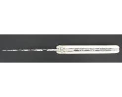 Laguiole 12 cm - Plein Manche Os - Ressort et lame guillochés