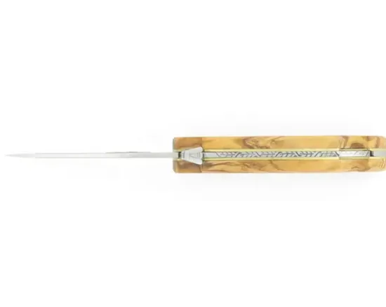 Laguiole Cube Grande Nature 12 cm - Manche Olivier
