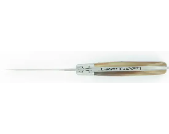 Laguiole Nature 1 Main Corne Blonde Acier 14C28