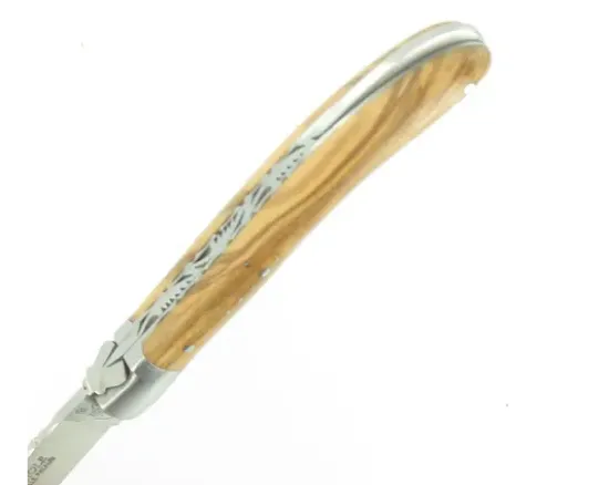 Laguiole Pocket Olivier - Lame Guillochée