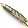 Laguiole Tradition 9 cm - 2 mitres laiton - Pistachier
