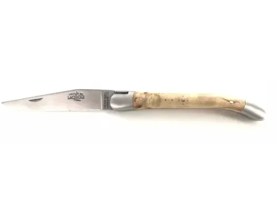 Laguiole Tradition 9 cm - 2 mitres - Bouleau Madré