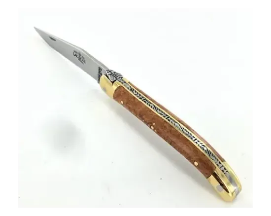 Laguiole Tradition 9 cm - 2 mitres laiton - Bruyère