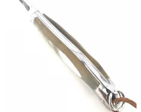 Laguiole Tradition 11 cm - 2 mitres - Corne d'Aubrac - Lame Brute de Forge