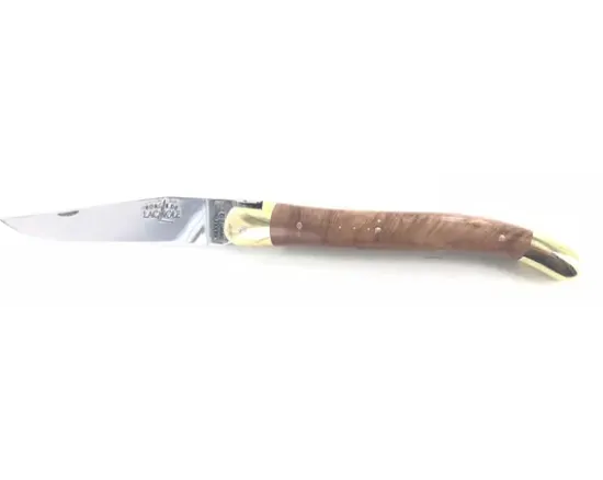 Laguiole Tradition 11 cm - 2 mitres Laiton - Bruyère