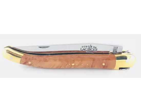 Laguiole Tradition 11 cm - 2 mitres Laiton - Bruyère