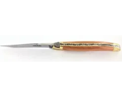 Laguiole Tradition 11 cm - 2 mitres Laiton - Genévrier