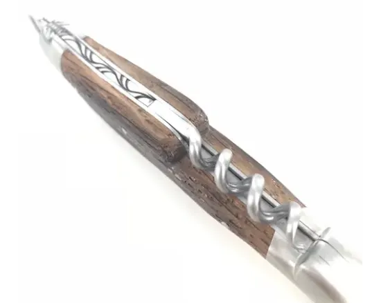 Laguiole Tradition 12 cm - 2 mitres - 2 pièces - Chêne de Barrique