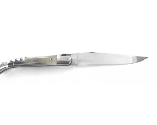 Laguiole Tradition 12 cm - 2 mitres - 2 pièces - Pointe de Corne