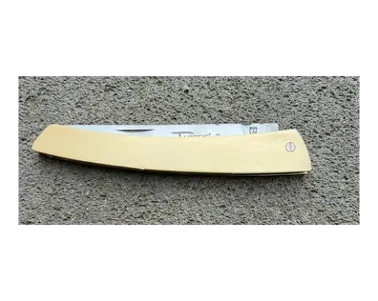 Le Thiers® Coursolle 12 cm Manche Laiton satiné uni guilloché
