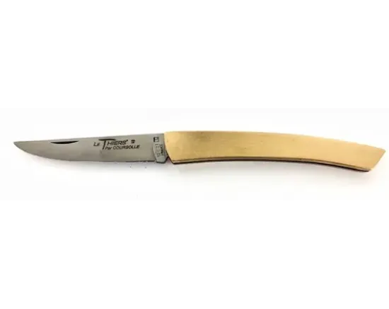 Le Thiers® Coursolle 12 cm Manche Laiton satiné uni