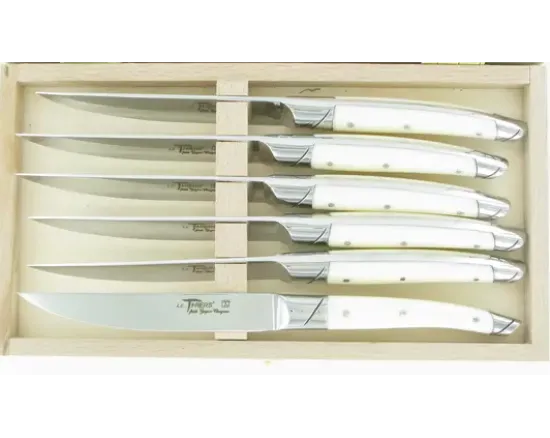 Le Thiers® Table Acrylique Blanc - coffret de 6 pièces